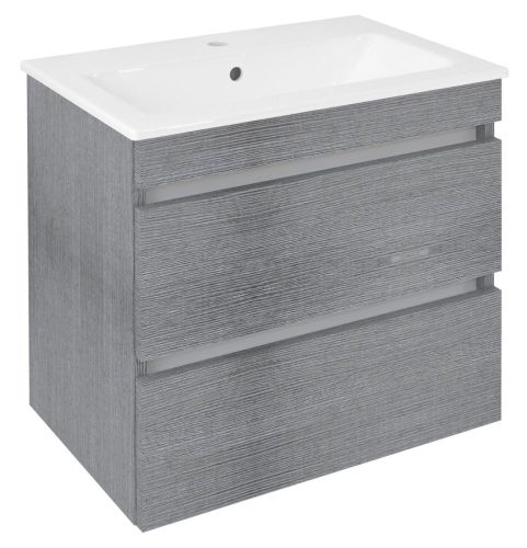 Alsó szekrény, Sapho Ezara mosdótartó szekrény 58x54x39 cm, ezüst tölgy EZ592-1111