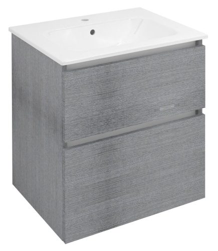 Alsó szekrény, Sapho Ezara mosdótartó szekrény 59,2x64x46 cm, ezüst tölgy EZ601-1111