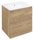 Alsó szekrény, Sapho Ezara mosdótartó szekrény 59,2x64x46 cm, alabama tölgy EZ601-2222