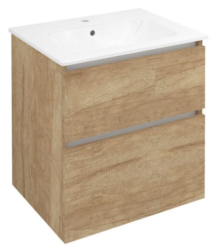 Alsó szekrény, Sapho Ezara mosdótartó szekrény 59,2x64x46 cm, alabama tölgy EZ601-2222