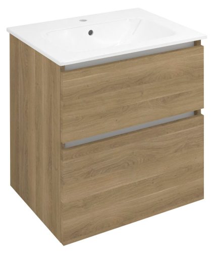 Alsó szekrény, Sapho Ezara mosdótartó szekrény 59,2x64x46 cm, cuneo tölgy EZ601-2525