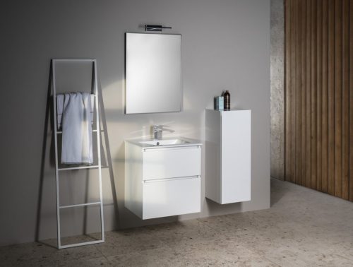 Alsó szekrény, Sapho Ezara mosdótartó szekrény 59,2x64x46 cm, fényes fehér EZ601-3030