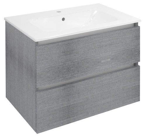 Alsó szekrény, Sapho Ezara mosdótartó szekrény 69,8x52x46 cm, ezüst tölgy EZ701-1111