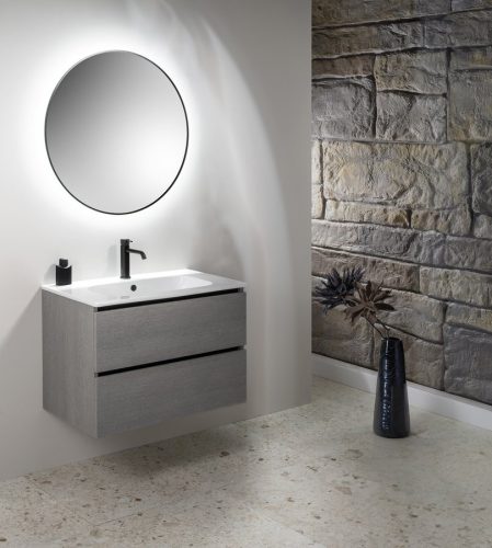 Alsó szekrény, Sapho Ezara mosdótartó szekrény 69,8x52x46 cm, ezüst tölgy EZ701-1111