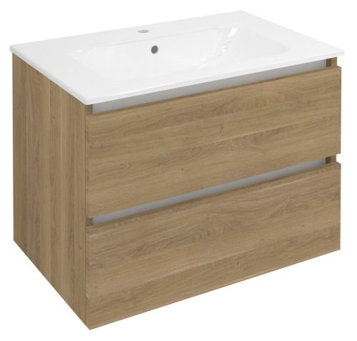 Alsó szekrény, Sapho Ezara mosdótartó szekrény 69,8x52x46 cm, cuneo tölgy EZ701-2525