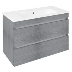   Alsó szekrény, Sapho Ezara mosdótartó szekrény 78x54x39 cm, ezüst tölgy EZ792-1111