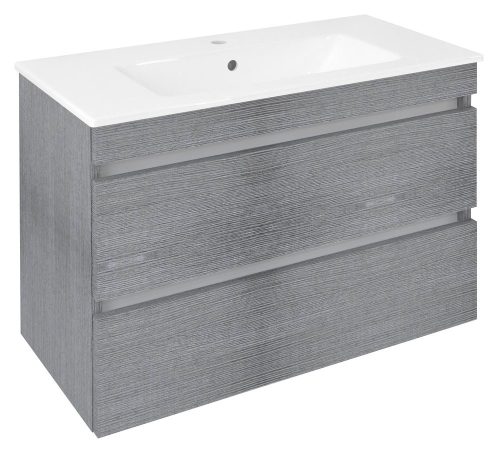 Alsó szekrény, Sapho Ezara mosdótartó szekrény 78x54x39 cm, ezüst tölgy EZ792-1111