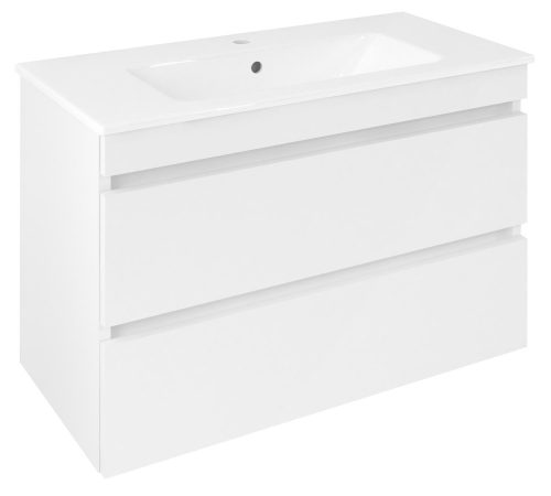 Alsó szekrény, Sapho Ezara mosdótartó szekrény 78x54x39 cm, fényes fehér EZ792-3030