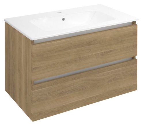 Alsó szekrény, Sapho Ezara mosdótartó szekrény 79,8x52x46 cm, cuneo tölgy EZ801-2525