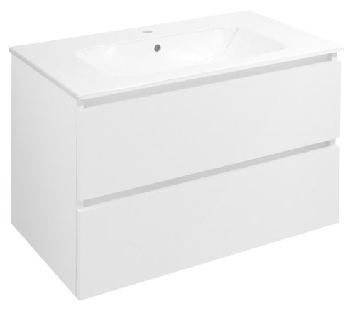 Alsó szekrény, Sapho Ezara mosdótartó szekrény 79,8x52x46 cm, fényes fehér EZ801-3030