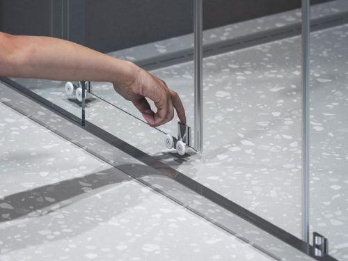 Zuhanykabin, Ravak Blix II NBLRV2 zuhanykabin 80x80, fekete 1LM40300Z1