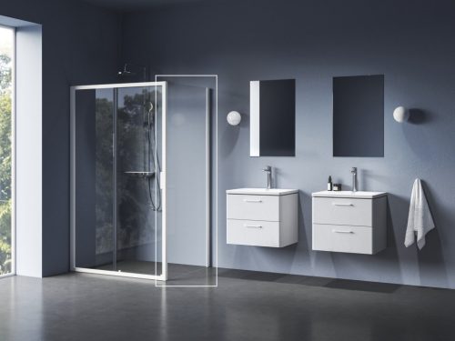 Fix fal, Ravak Blix II NBLPS fix fal 100x195 cm, matt fehér 9BMA0E00Z1