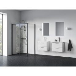   Fix fal, Ravak Blix II NBLPS fix fal 100x195 cm, fekete 9BMA0300Z1