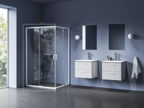 Zuhanykabin, Ravak Blix II NBLRV2K 100, matt fehér 1XMA0E00Z1