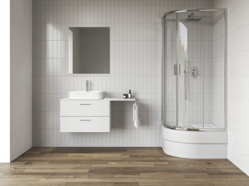 Zuhanykabin, Ravak Blix II NBLCP4 Sabina 80x80x180 cm, króm 3BM40C40Z1