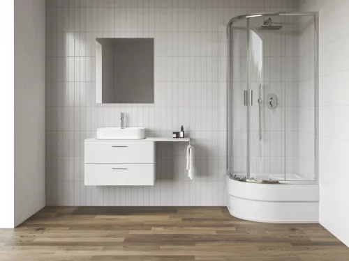 Zuhanykabin, Ravak Blix II NBLCP4 Sabina 90x90x180 cm, króm 3BM70C40Z1