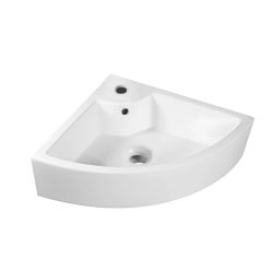   Mosdó, Diplon Fehér kerámia sarokmosdó 46,5x33,5x13cm WB6426