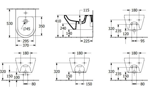 Bidé, Villeroy&Boch Architectura bidé 74870001