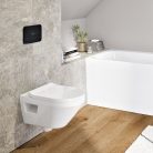 Öblítőtartály nyomólap, Villeroy&Boch ViConnect nyomólap, matt fekete 922490AN