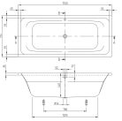 Kád, Villeroy&Boch Avento kád 170x75 cm UBA170AVN2V-01