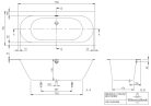 Kád, Villeroy&Boch Oberon 2.0 kád 170x75 cm UBQ170OBR2DV-01