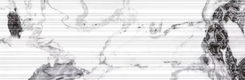 Dekorlap, Keros Broussard Gris Lines Glossy Ret. 30x90