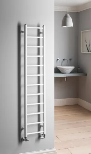 Egyenes radiátor, Sapho Dina fürdőszobai radiátor 300x1380 mm, fehér IR363W