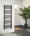 Egyenes radiátor, Sapho Dina fürdőszobai radiátor 500x1440 mm, matt fekete IR369B