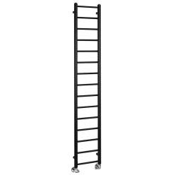   Egyenes radiátor, Sapho Dina fürdőszobai radiátor 300x1740 mm, matt fekete IR376B
