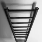 Egyenes radiátor, Sapho Dina fürdőszobai radiátor 300x1740 mm, matt fekete IR376B
