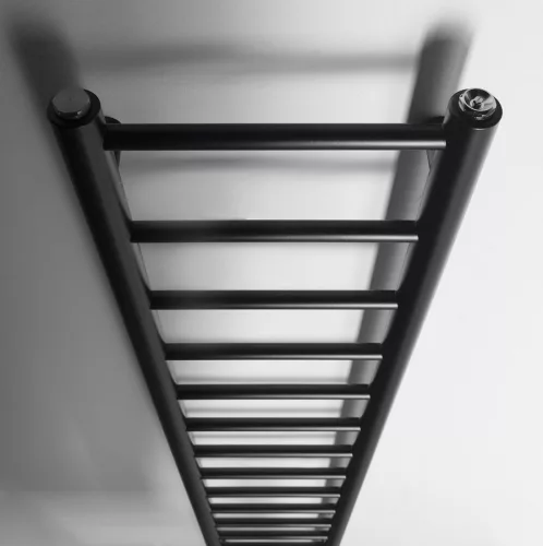 Egyenes radiátor, Sapho Dina fürdőszobai radiátor 300x1740 mm, matt fekete IR376B