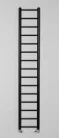 Egyenes radiátor, Sapho Dina fürdőszobai radiátor 300x1740 mm, matt fekete IR376B