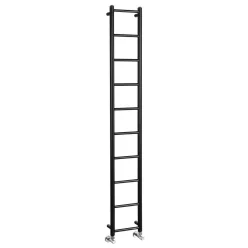   Egyenes radiátor, Sapho Dina fürdőszobai radiátor 250x1680 mm, matt fekete IR377TB