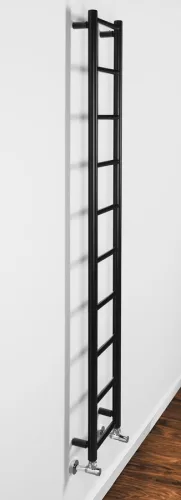 Egyenes radiátor, Sapho Dina fürdőszobai radiátor 250x1680 mm, matt fekete IR377TB