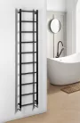 Egyenes radiátor, Sapho Dina fürdőszobai radiátor 350x1680 mm, matt fekete IR378TB
