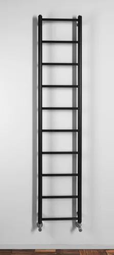 Egyenes radiátor, Sapho Dina fürdőszobai radiátor 350x1680 mm, matt fekete IR378TB