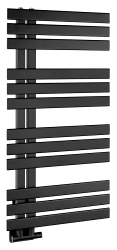 Egyenes radiátor, Sapho Silvana fürdőszobai radiátor 500x972 mm, matt fekete IR164B