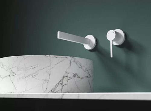 Falba süllyesztett csaptelep, Arezzo design Elegant mosdó csaptelep,matt fehér AR-8095MW