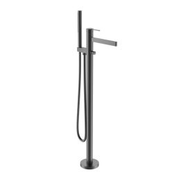   Kádtöltő csaptelep, Arezzo design Elegant szabadonálló, gun metal AR-10095GM