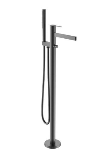 Kádtöltő csaptelep, Arezzo design Elegant szabadonálló, gun metal AR-10095GM