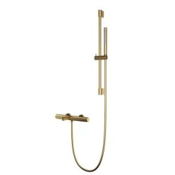   Kádtöltő csaptelep, Arezzo design Elegant termosztatikus, szett, szálcsiszolt arany AR-1295BG