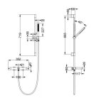 Kádtöltő csaptelep, Arezzo design Elegant termosztatikus, szett, szálcsiszolt arany AR-1295BG