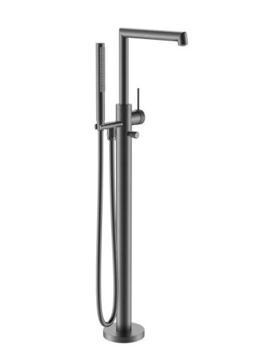 Kádtöltő csaptelep, Arezzo design Palmfield szabadonálló, gun metal AR-11007GM