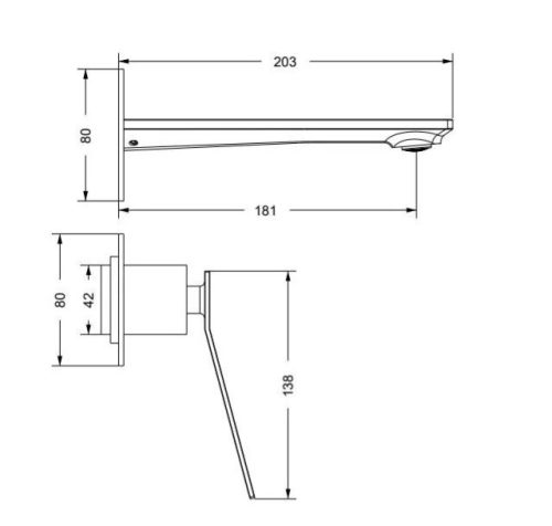 Falba süllyesztett csaptelep, Arezzo design Rockfield mosdó csaptelep, fekete AR-9903BL