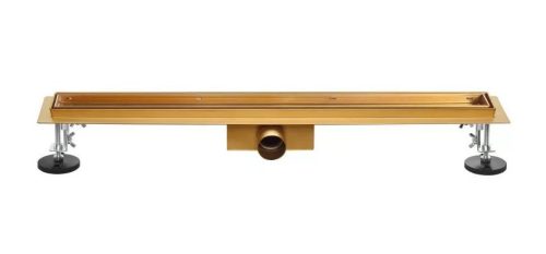 Padlóösszefolyó, Arezzo design 2in1 800 mm-es rozsdamentes acél folyóka, arany AR-800DBG