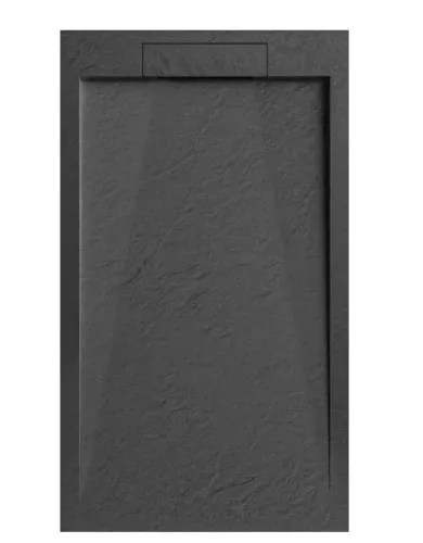 Zuhanytálca,Arezzo design Stone pala hatás,öntött márvány zuhanytálca,antracit 120x90 AR-DYT129LA