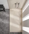 Zuhanytálca, Arezzo design Stone pala hatású,öntött márvány zuhanytálca,bézs 120x90 AR-DYT129LBG