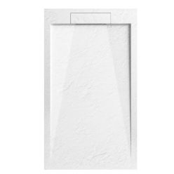   Zuhanytálca, Arezzo design Stone pala hatású,öntött márvány zuhanytálca,fehér 120x90 AR-DYT129LW