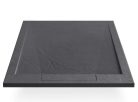 Zuhanytálca,Arezzo design Stone pala hatás,öntött márvány zuhanytálca,antracit 90x90 AR-DYT099LA