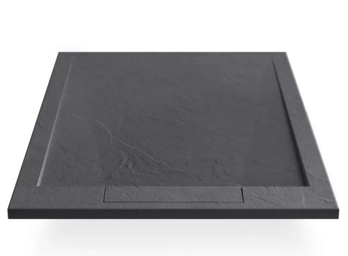 Zuhanytálca,Arezzo design Stone pala hatás,öntött márvány zuhanytálca,antracit 90x90 AR-DYT099LA